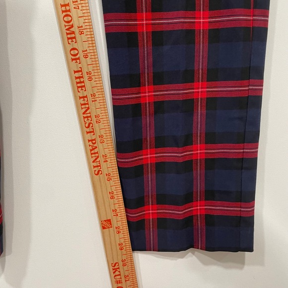 Tommy Hilfiger Men's THFlex Plaid Tailored Pants Red Blue Black Size 33W X 30L - Picture 4 of 8